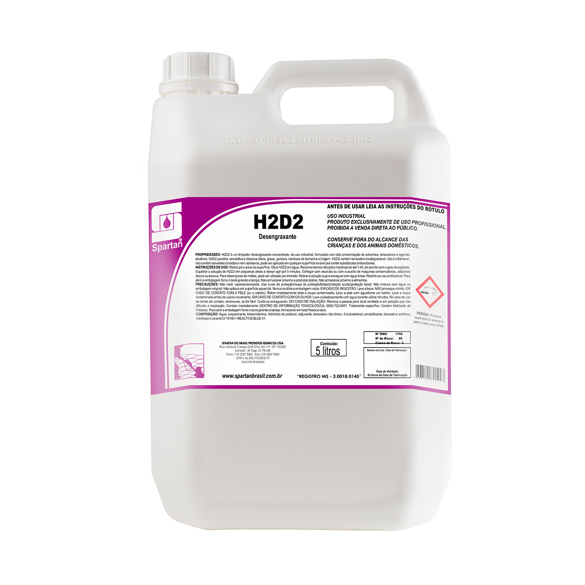 Desengraxante H2D2 5L | Spartan