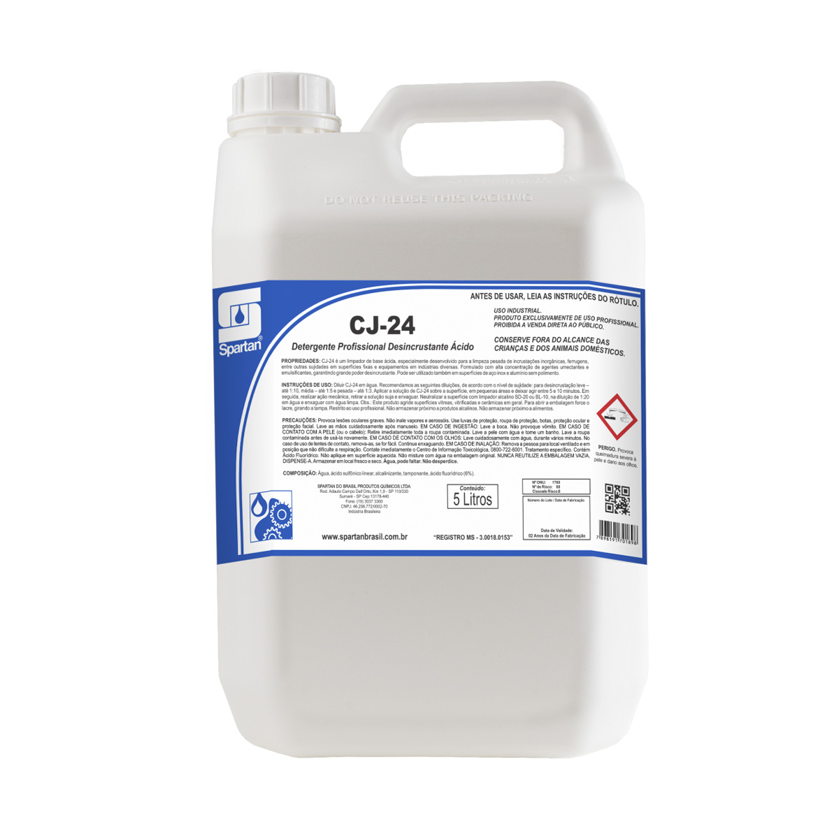 Desincrustante CJ24 5L | Spartan