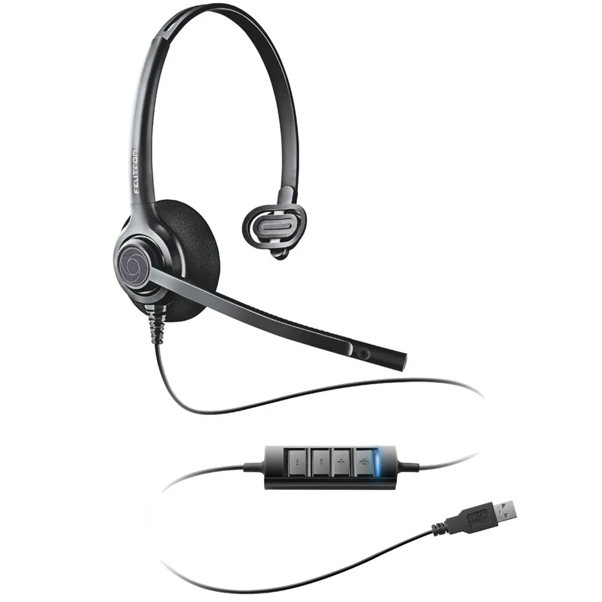 Headset USB Epko Plus Noise Cancelling VOIP 01132-7 | Felitron