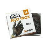 Luva Malha de Aço Inox M | Go Safety