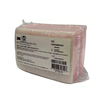 Esponja Sanitária com Fibra Branca 3 unidades | Scoth Brite 3M