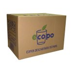 Copo De Papel Descartável Tipo Envelope 85ml Ecopo CX 250UN