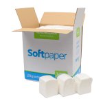 Papel Higiênico Interfolhado Folha Dupla 9.000 folhas 28g | Softpaper Vip