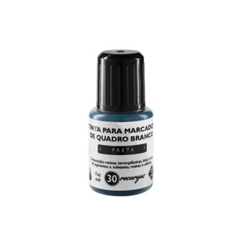 Tinta para Marcador de Quadro Branco Preta 20ml | BRW