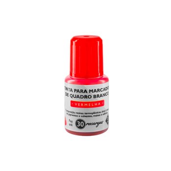 Tinta para Marcador de Quadro Branco BRW Vermelha 20ml