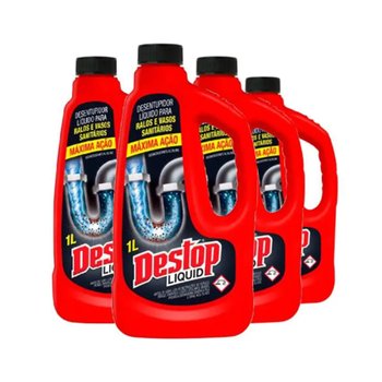 Desentupidor Destop Crystals Líquido 1L
