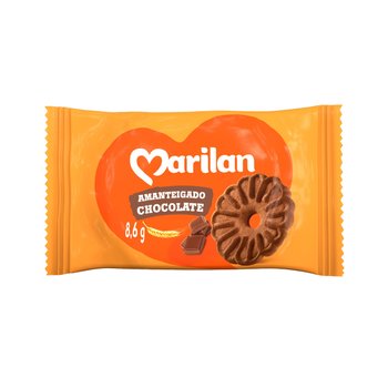 Biscoito Amanteigado Chocolate 8,6g 200 unidades | Marilan