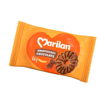 Biscoito Amanteigado Chocolate 8,6g 200 unidades | Marilan