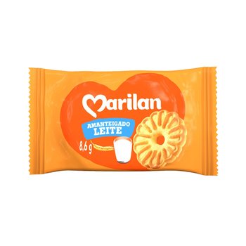 Biscoito Amanteigado Leite 8,6g 200 unidades | Marilan