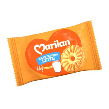Biscoito Amanteigado Leite 8,6g 200 unidades | Marilan
