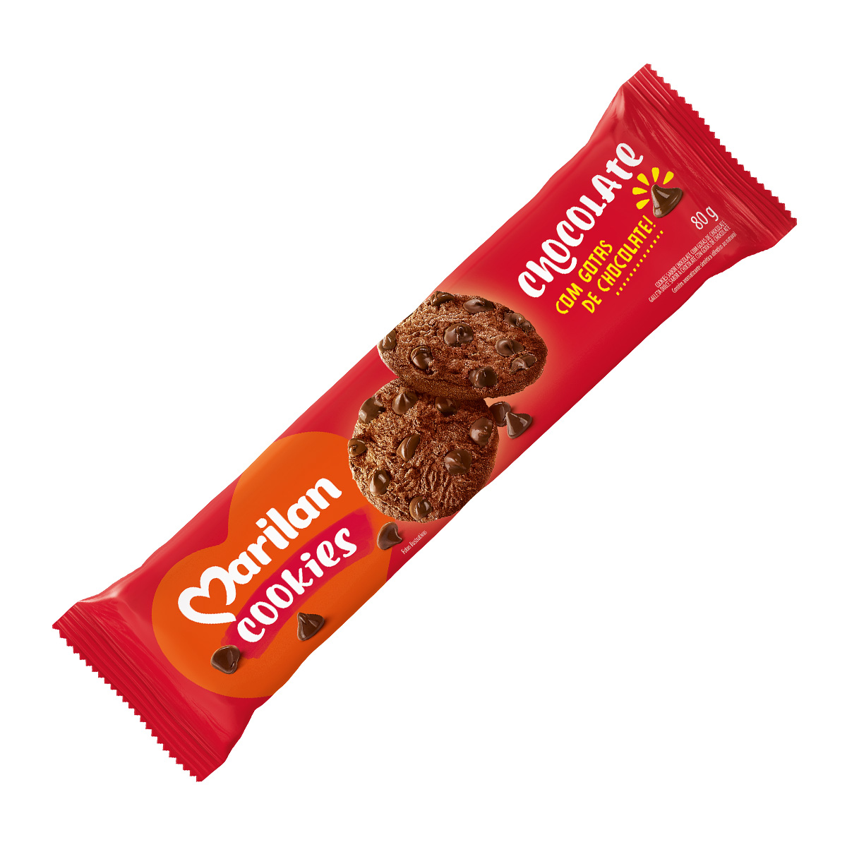 Biscoito Cookies Marilan Chocolate 80g