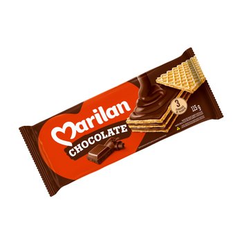 Biscoito Wafer Chocolate 115g | Marilan