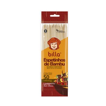 Espeto para Churrasco Billa 25CM 50UN