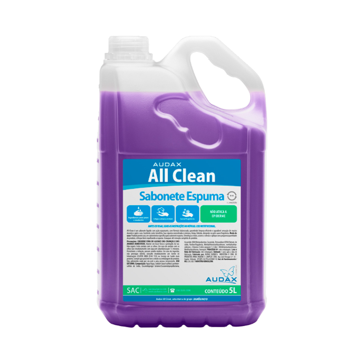 Sabonete Espuma Audax Floral 5L | All Clean