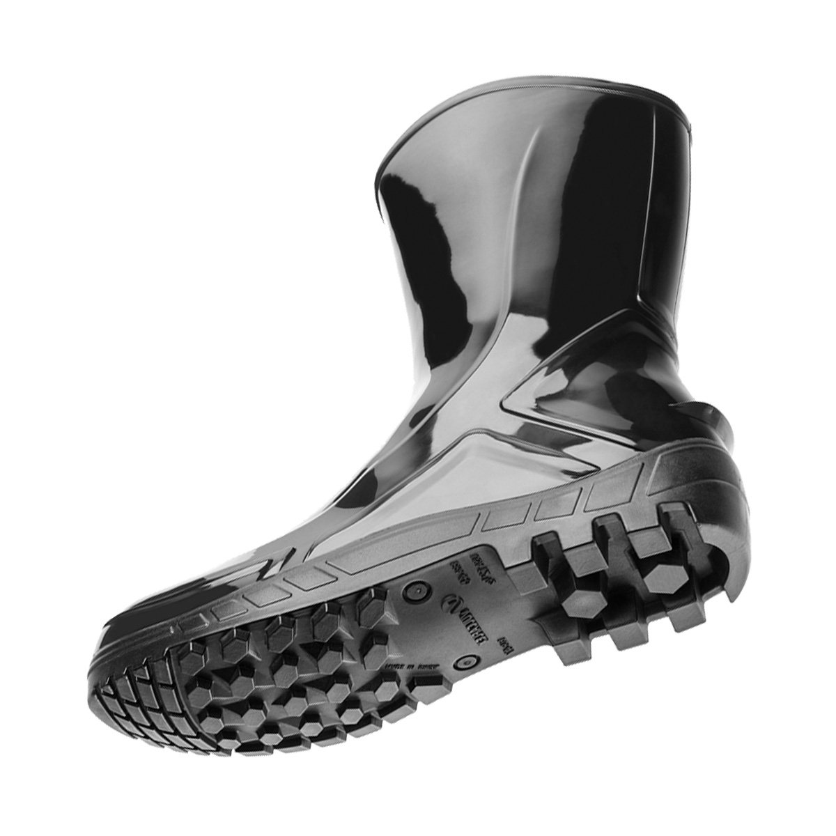 Bota PVC Vulcaflex Cano Médio Preta 35 | Marluvas