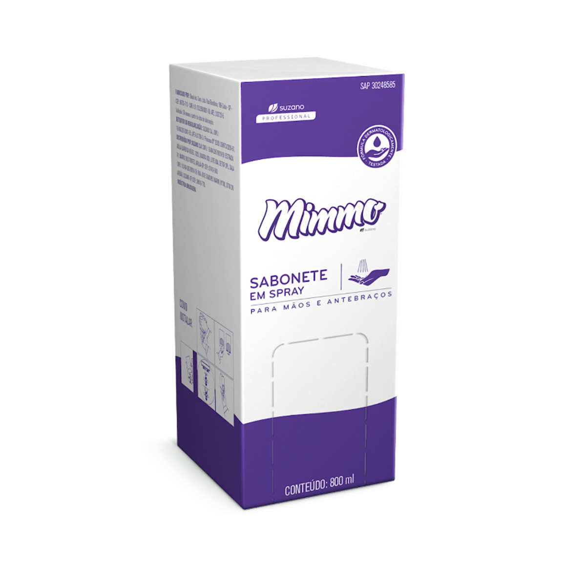 Sabonete Spray Uso Geral 800ml 6 unidades | Mimmo