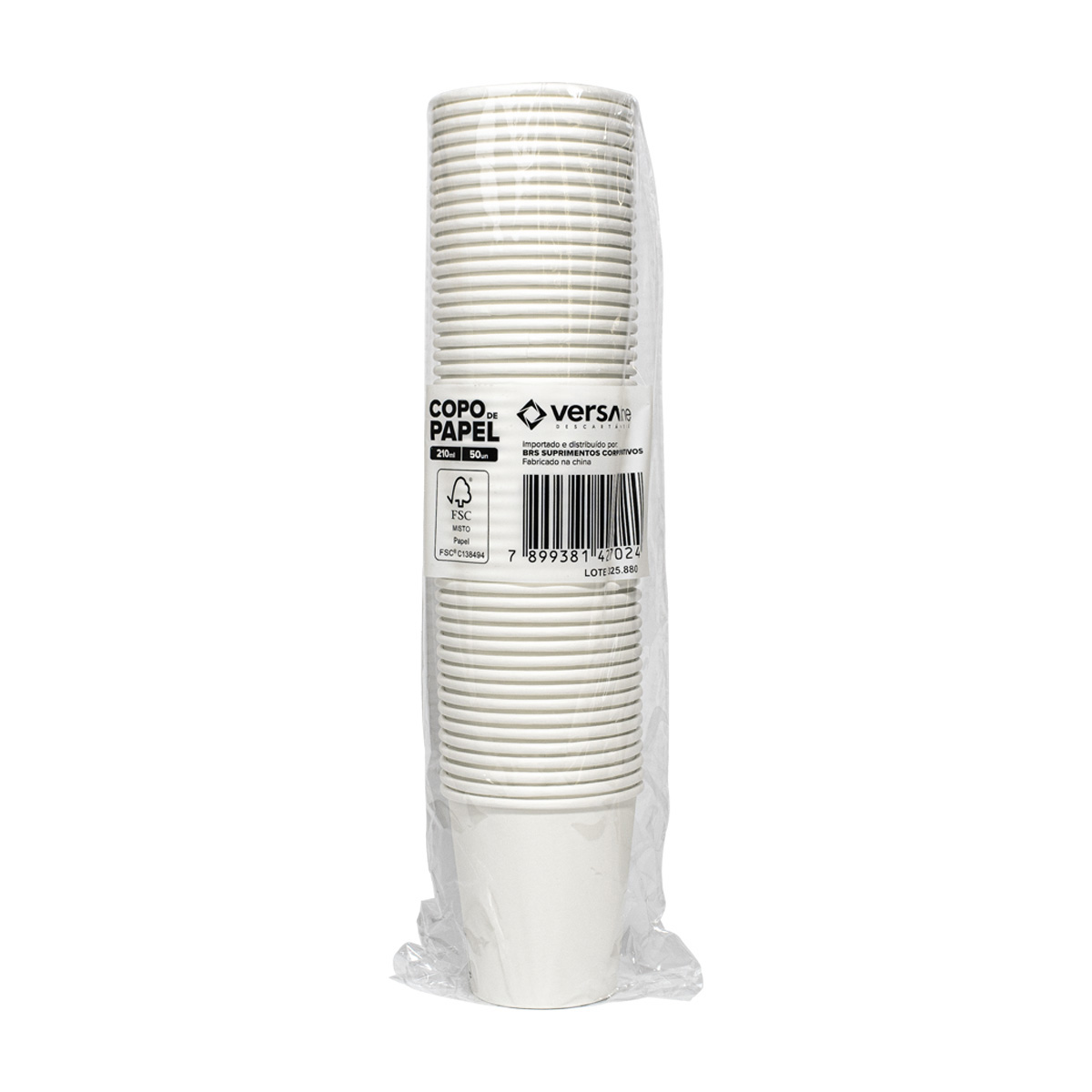 Copo Papel 210ml 50 unidades | Versaline