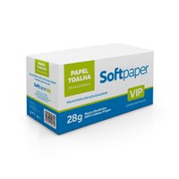 Papel Toalha Interfolhado Folha Dupla 2.000 Folhas 28g | Softpaper VIP