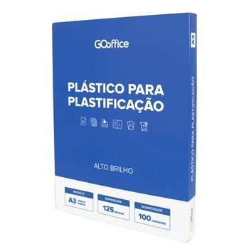 Plástico para Plastificação A3 303x426mm 100 folahs | Go Office