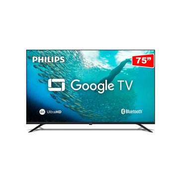 Smart TV 4K 75" Philips 75PUG7019 Google Comando de Voz