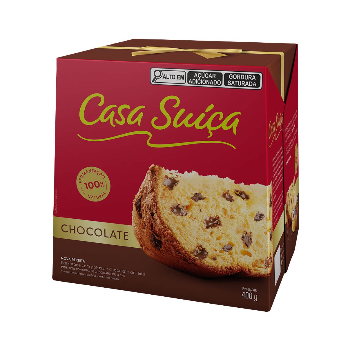 Panetone Casa Suíça Gotas de Chocolate 400g