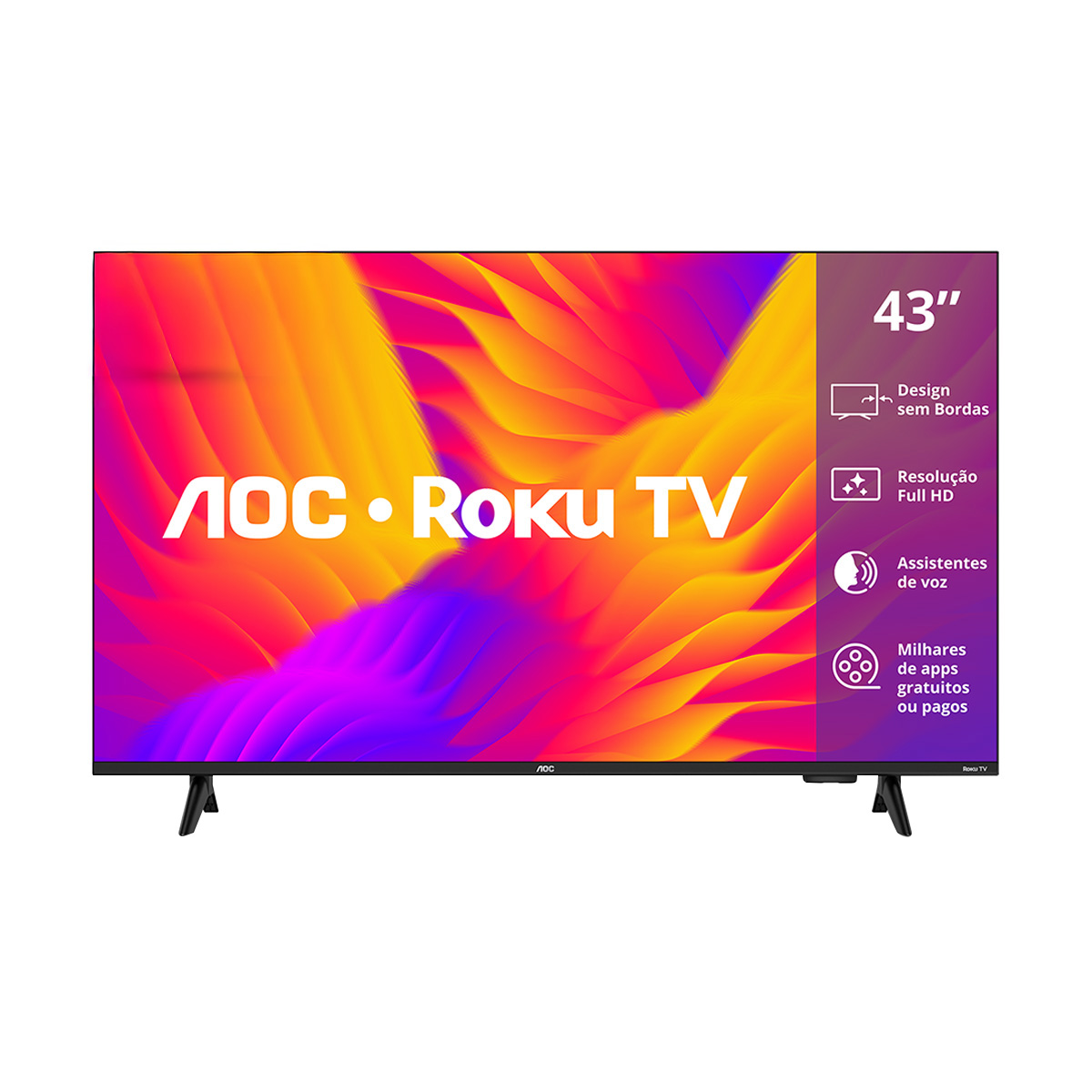 Smart TV 43 Full HD | AOC 43S5155 Roku