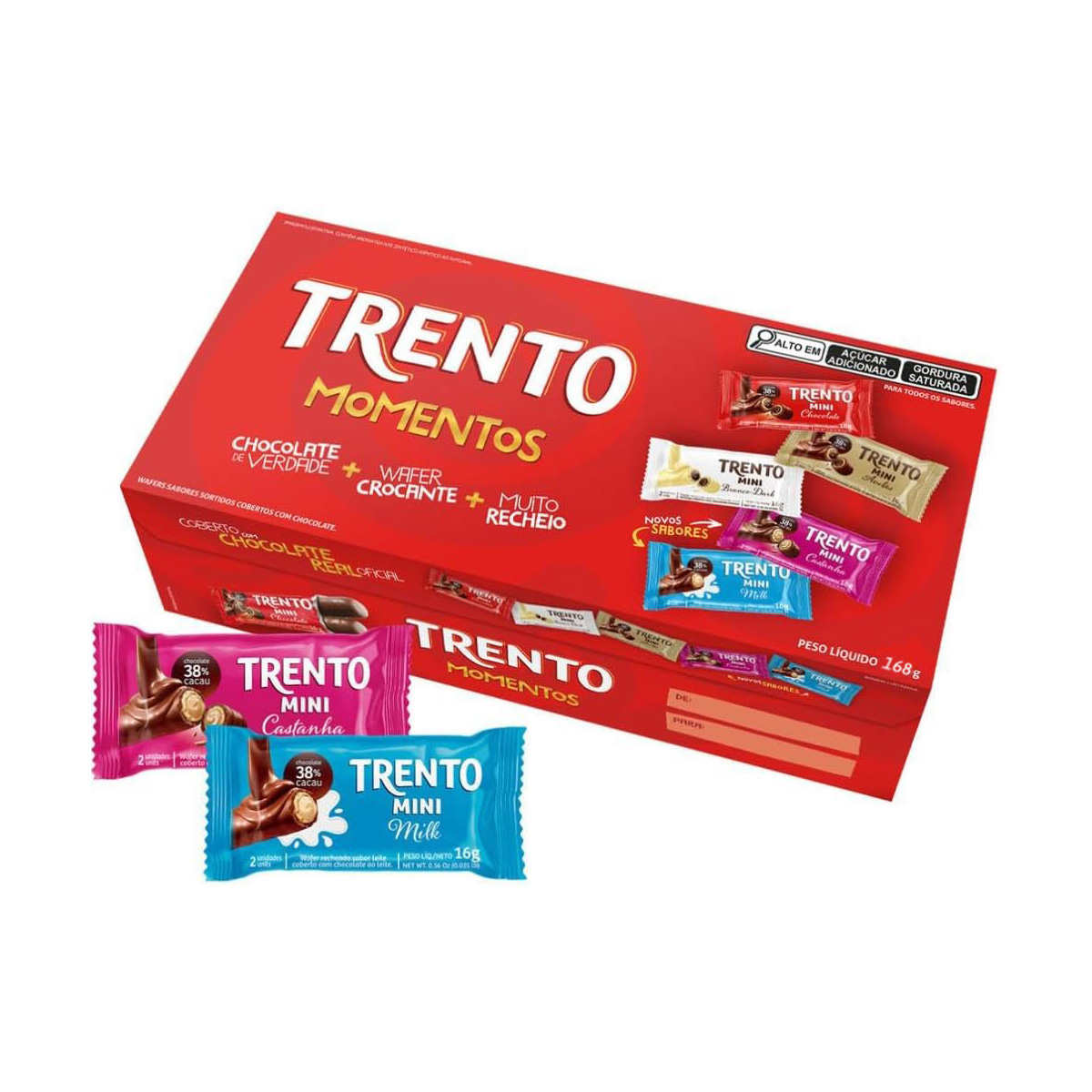 Caixa de Bombom Momentos Sortidos 168g | Trento