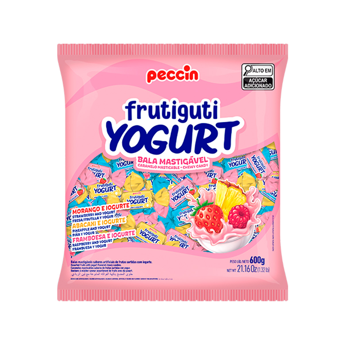 Bala Mastigável Frutiguti Sortida 600g | Peccin