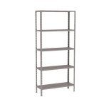Estante em Aço Cinza EAF001 com 5 Prateleiras