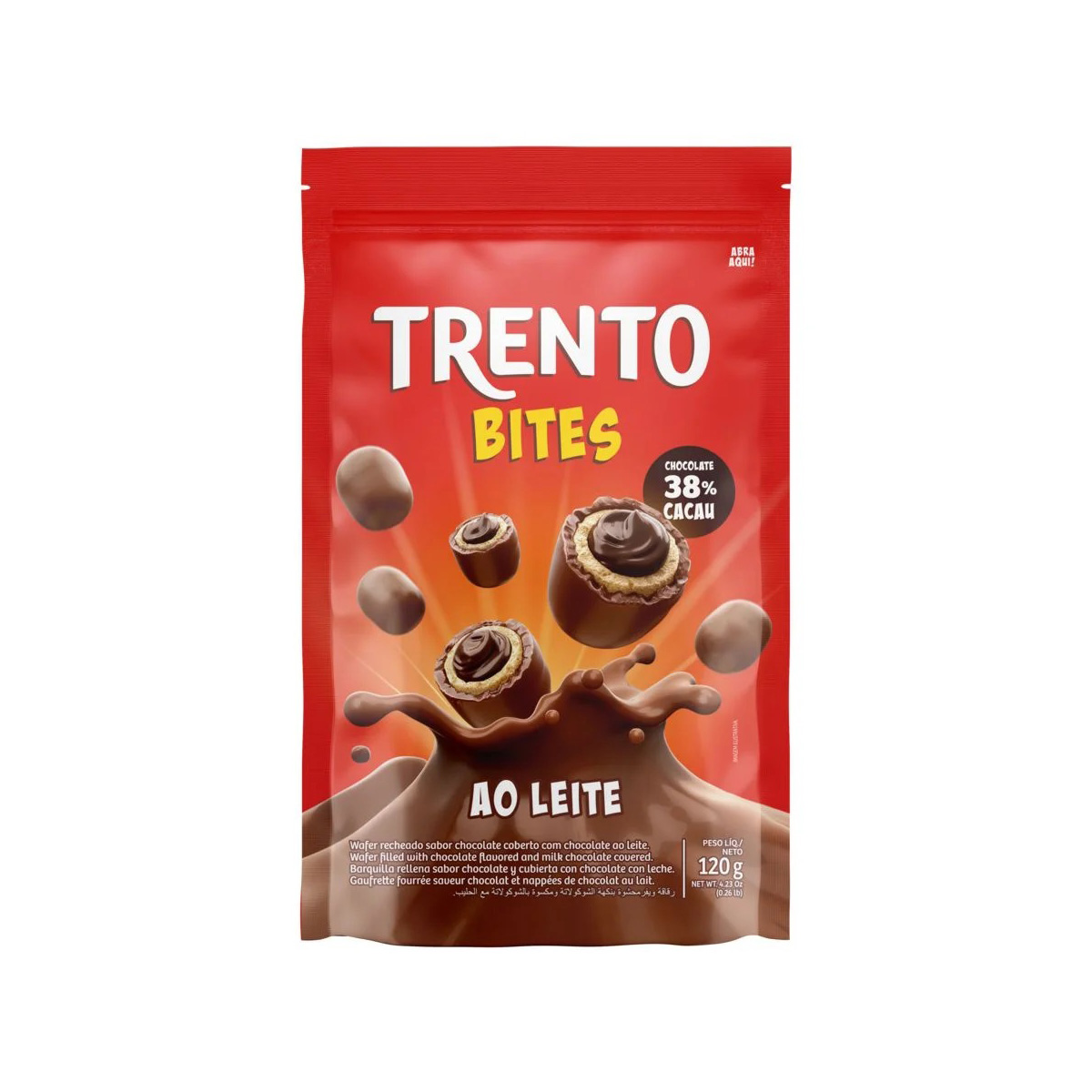 Trento Bites Ao Leite Stand Up Pouch 120g