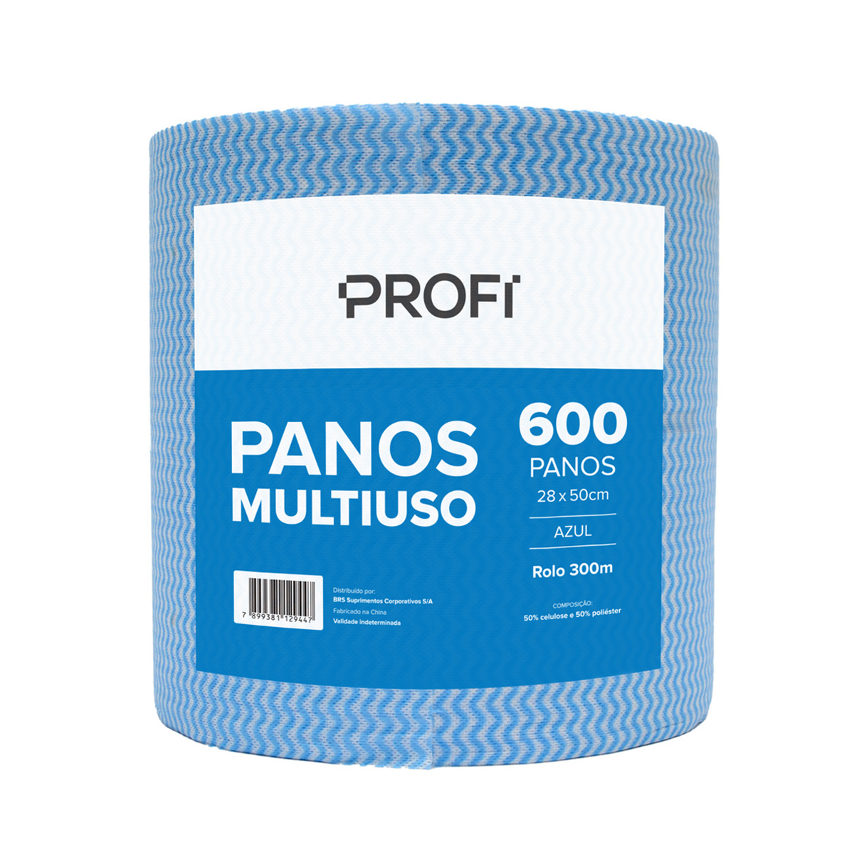 Pano Descartável Everclean Azul 35g/m2 Rolo 0,27x300m
