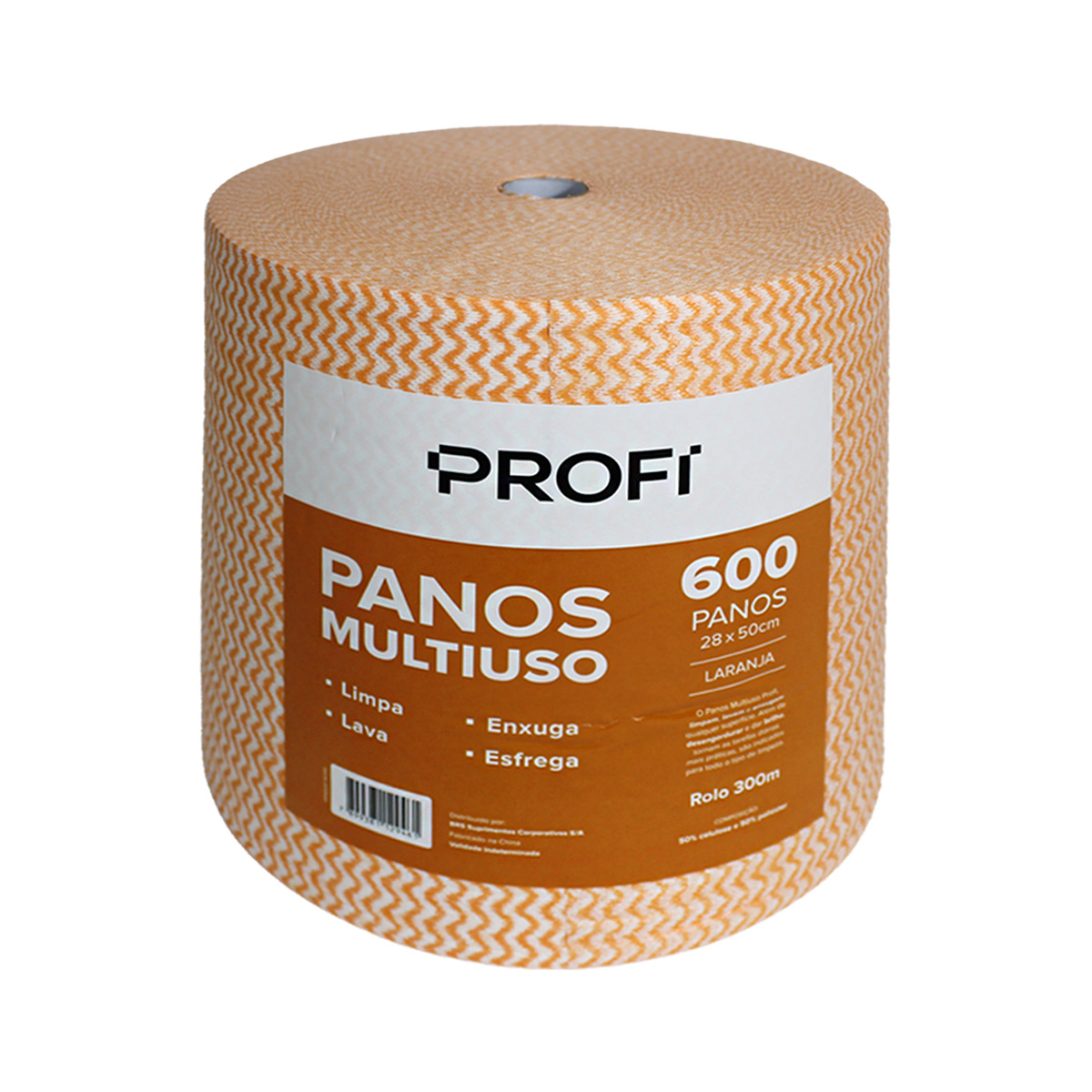 Pano Descartável Laranja 35g/m2 Rolo 0,28x300m | Profi