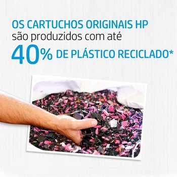 Cartucho de Tinta Original HP 668 Preto 7FP37VL