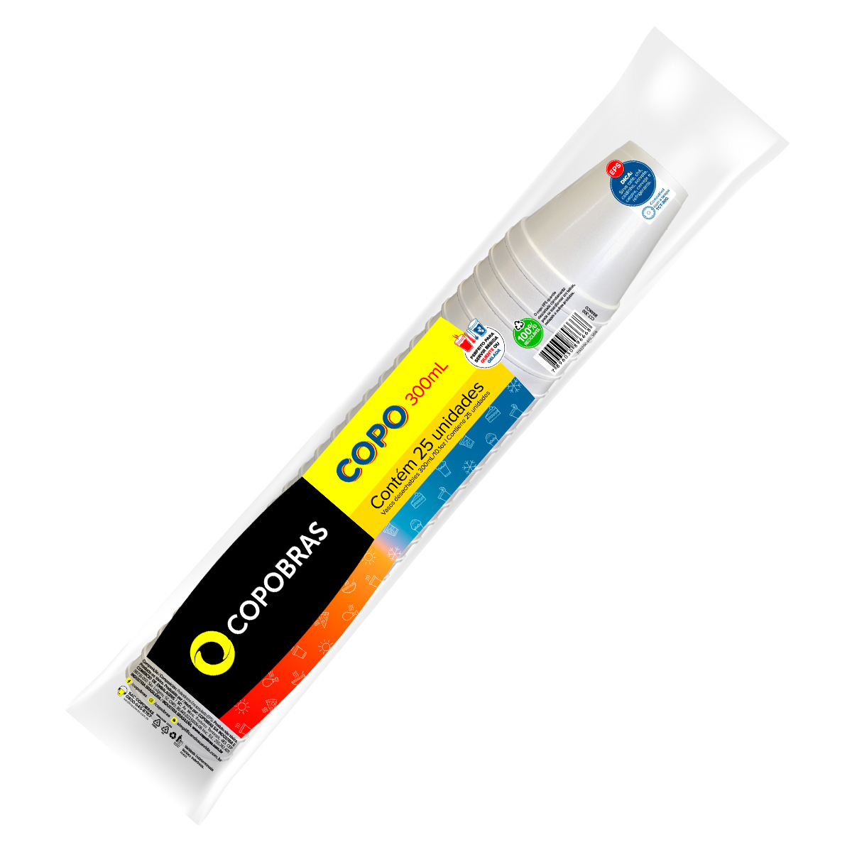 Copo Térmico Isopor 300ml 25 unidades