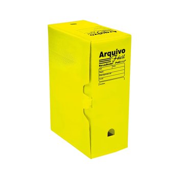 Arquivo Morto 350x130x250mm Amarelo 10 unidades | Polibrás