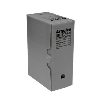 Arquivo Morto 390x185x300mm Cinza 10 unidades | Polibrás