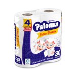 Papel Higiênico Paloma Folha Dupla 30 metros 4 unidades